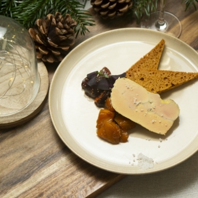 Foie gras tranché sur pain d'épices, 12 pièces 